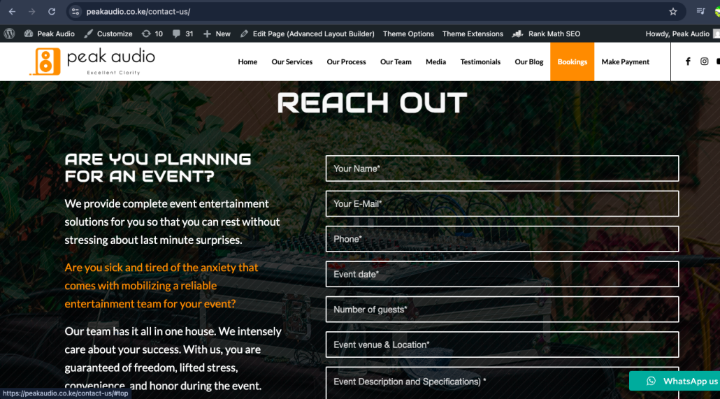 Events Booking in Kenya